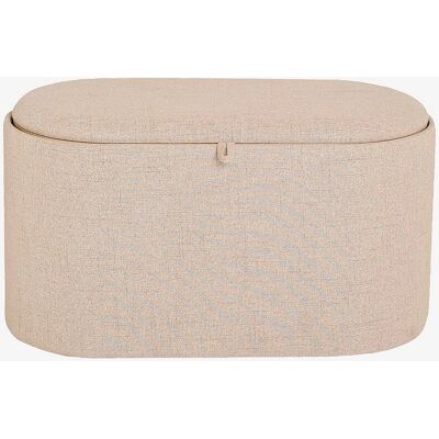Nordic Furniture Group Maiko Beige Ovalt Opbevaringspuf - Puf Nordic Furniture Group Maiko Beige Ovalt Opbevaringspuf - Puf