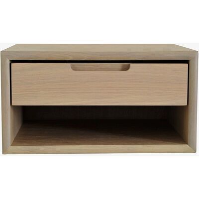 Nordic Furniture Group Emma Vægmonteret natbord - Naturlig - Skuffe Hylde - Vægmontering Nordic Furniture Group Emma Vægmonteret natbord - Naturlig - Skuffe Hylde - Vægmontering
