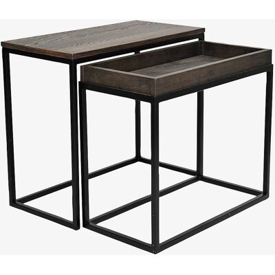 Nordic Furniture Group Duett Sidebord Sæt - Brun - Sofaborde Nordic Furniture Group Duett Sidebord Sæt - Brun - Sofaborde