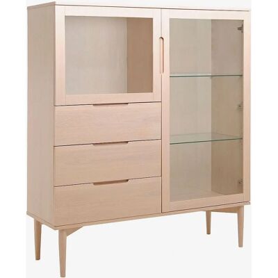 Nordic Furniture Group Karmöy Oliebehandlet Eg Vitrineskab - Moderne Design Nordic Furniture Group Karmöy Oliebehandlet Eg Vitrineskab - Moderne Design