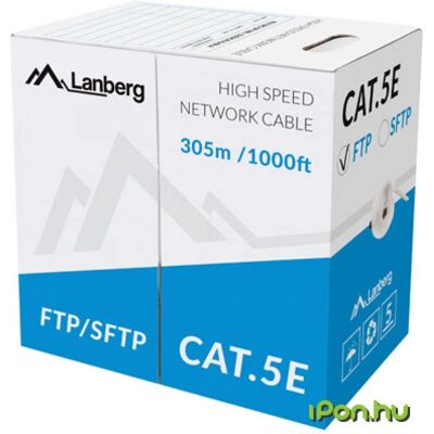 LANBERG Modell LCF5-11CC-0305-S Szürke Ethernet kábel - 305m LANBERG Modell LCF5-11CC-0305-S Szürke Ethernet kábel - 305m