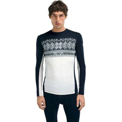 Dale of Norway VAIL MASCULINE BASELAYER CREW NECK - Weiß/Blau - Baselayer Dale of Norway VAIL MASCULINE BASELAYER CREW NECK - Weiß/Blau - Baselayer