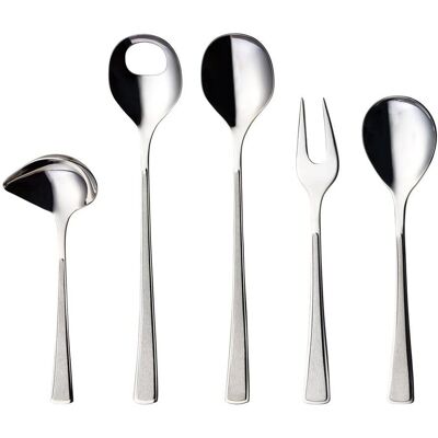 Hardanger Bestikk Ramona Serveringsbestikk - 5 deler i rustfritt stål Hardanger Bestikk Ramona Serveringsbestikk - 5 deler i rustfritt stål