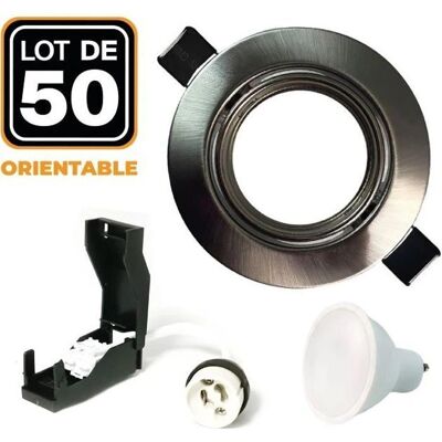 EUROPALAMP 50 Focos Empotrables Ajustables de Aluminio - Foco LED Empotrable EUROPALAMP 50 Focos Empotrables Ajustables de Aluminio - Foco LED Empotrable