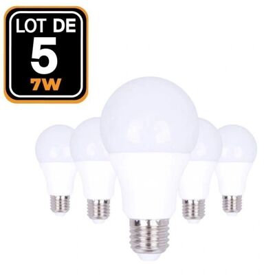 EUROPALAMP 5 Lampadine LED E27 7W Bianco neutro Alta luminosità EUROPALAMP 5 Lampadine LED E27 7W Bianco neutro Alta luminosità