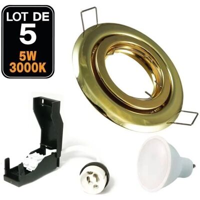 EUROPALAMP GU10 LED 5W Blanc Chaud - Éclairage - Publicité EUROPALAMP GU10 LED 5W Blanc Chaud - Éclairage - Publicité