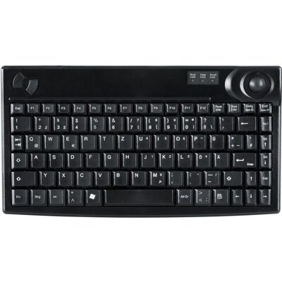 Clavier industriel compact Active Key AK-440-TU avec trackball - US - Publicité Clavier industriel compact Active Key AK-440-TU avec trackball - US - Publicité