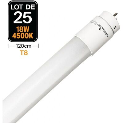 EUROPALAMP 25 Tubos Neón LED 18W 120cm Blanco Neutro 4500K - Tubo LED EUROPALAMP 25 Tubos Neón LED 18W 120cm Blanco Neutro 4500K - Tubo LED