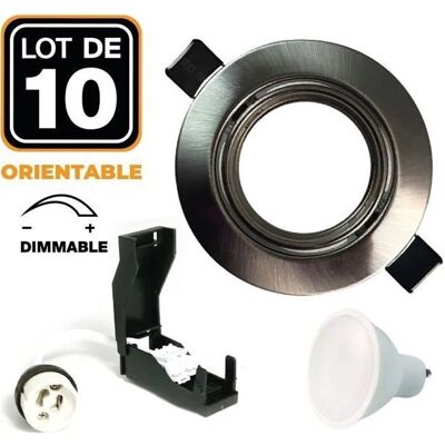 EUROPALAMP 10x Downlights LED GU10 - Illuminazione da incasso interna EUROPALAMP 10x Downlights LED GU10 - Illuminazione da incasso interna