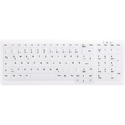 Cadre supérieur du clavier Active Key AK-C7000 - Blanc - Résistant à l'eau - Disposition allemande - Publicité Cadre supérieur du clavier Active Key AK-C7000 - Blanc - Résistant à l'eau - Disposition allemande - Publicité
