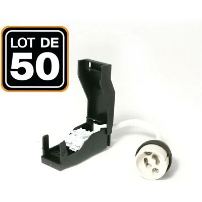 EUROPALAMP - 50 Portalampade Ceramici GU10 - Accessori di Illuminazione EUROPALAMP - 50 Portalampade Ceramici GU10 - Accessori di Illuminazione