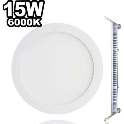 EUROPALAMP - Faretto da incasso LED 15W rotondo extra piatto - Bianco freddo 6000K - Downlight EUROPALAMP - Faretto da incasso LED 15W rotondo extra piatto - Bianco freddo 6000K - Downlight