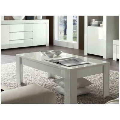 Azura Home Design Lazarro 122 cm Lacado Blanco - Mesa de centro Azura Home Design Lazarro 122 cm Lacado Blanco - Mesa de centro