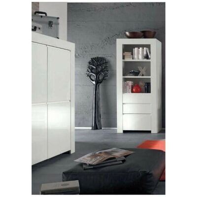 Azura Home Design Lazarro Lacado Blanco Armario de Almacenamiento - Storage Cabinet Azura Home Design Lazarro Lacado Blanco Armario de Almacenamiento - Storage Cabinet
