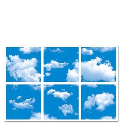 ENER-J E802 Sky Cloud LED Panel 60x60cm - 3D Cloud Effect Ceiling Mount ENER-J E802 Sky Cloud LED Panel 60x60cm - 3D Cloud Effect Ceiling Mount