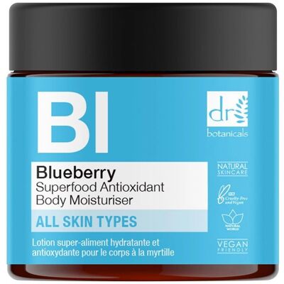 Dr Botanicals Blueberry Superfood Antioxidant Body Moisturiser - Body Moisturizer Dr Botanicals Blueberry Superfood Antioxidant Body Moisturiser - Body Moisturizer