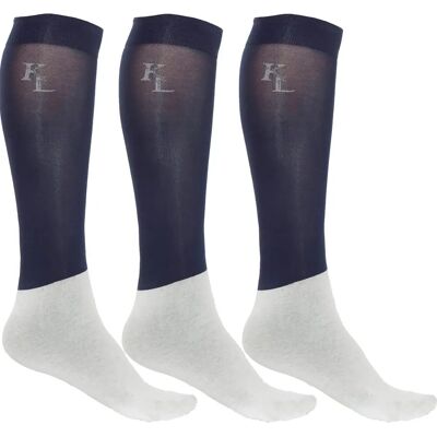 Chaussettes d’équitation Kingsland - Bleu/Navy - Chaussettes de cheval - Publicité Chaussettes d’équitation Kingsland - Bleu/Navy - Chaussettes de cheval - Publicité