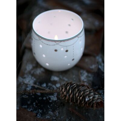 Wik & Walsøe Julemorgen Boluri Luminoase - 8cm, 2 buc Wik & Walsøe Julemorgen Boluri Luminoase - 8cm, 2 buc