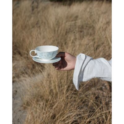 Set de ceai Slåpeblom de Wik & Walsøe - 30cl Albastru - Porcelana Elegantă Set de ceai Slåpeblom de Wik & Walsøe - 30cl Albastru - Porcelana Elegantă