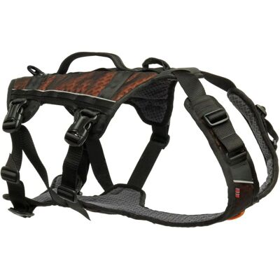 Non-stop Dogwear Rock Harness Long Svart/Oransje - Hundesele Non-stop Dogwear Rock Harness Long Svart/Oransje - Hundesele