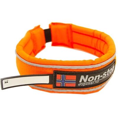 Non-stop Dogwear Safe Collar - Oransje 40 cm Hundehalsbånd Non-stop Dogwear Safe Collar - Oransje 40 cm Hundehalsbånd