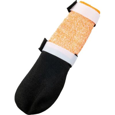 Non-Stop Dogwear Protector Bootie High Sort/orange - Hundeboots Non-Stop Dogwear Protector Bootie High Sort/orange - Hundeboots