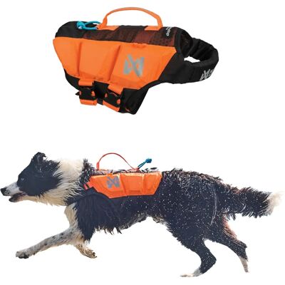 Non-stop dogwear Protector Life jacket - Orange/Black - Hundeschwimmweste Non-stop dogwear Protector Life jacket - Orange/Black - Hundeschwimmweste