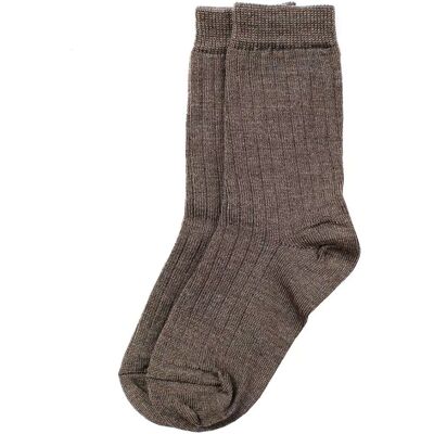 Lillelam Merino Ullsokker - 2-pack for barn - Brun Lillelam Merino Ullsokker - 2-pack for barn - Brun