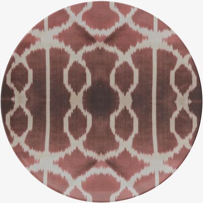 Les Ottomans - Dybrød IKAT Keramik Tallerken - Middagsfad Les Ottomans - Dybrød IKAT Keramik Tallerken - Middagsfad