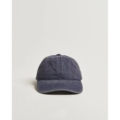 Varsity Navy Vasket Bomuld - Blød Front - Cap Varsity Navy Vasket Bomuld - Blød Front - Cap
