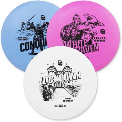 Guru Disc Golf Icicle Set di Inizio - Colori Vari Guru Disc Golf Icicle Set di Inizio - Colori Vari