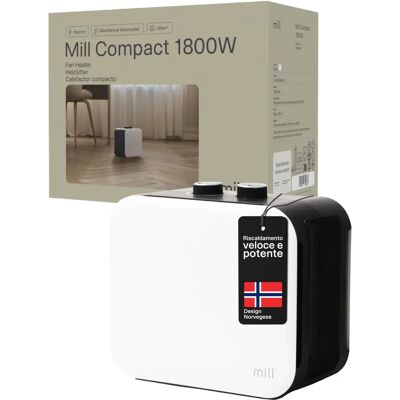 Chauffage soufflant Compact Mill - 1800 W, 3 Niveaux, Gris - Chauffage - Publicité Chauffage soufflant Compact Mill - 1800 W, 3 Niveaux, Gris - Chauffage - Publicité