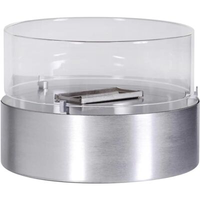 Tenderflame Tischfeuer - 18x13cm, Grau, Edelstahl, Glas Tenderflame Tischfeuer - 18x13cm, Grau, Edelstahl, Glas