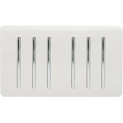 Trendi Switch 6 Gang 2 Way Double Plate Rocker Light Switch - Light Switch Trendi Switch 6 Gang 2 Way Double Plate Rocker Light Switch - Light Switch