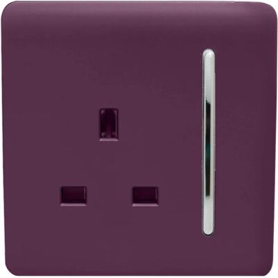 Trendi Trendi 1 Gang Artistic Modern Glossy 13 Amp Switched Tactile Plug Socket - Electrical Socket Trendi Trendi 1 Gang Artistic Modern Glossy 13 Amp Switched Tactile Plug Socket - Electrical Socket