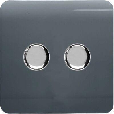 Trendi - Switch - 2-Gang - 120W - Dimmer switch Trendi - Switch - 2-Gang - 120W - Dimmer switch