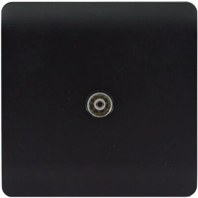Trendi - Switch - Matt Black - TV Co-Axial Socket Trendi - Switch - Matt Black - TV Co-Axial Socket
