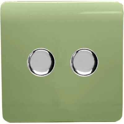 Trendi - Artistic Glossy - 2 Gang 2 Way - Dimmer Switch Trendi - Artistic Glossy - 2 Gang 2 Way - Dimmer Switch