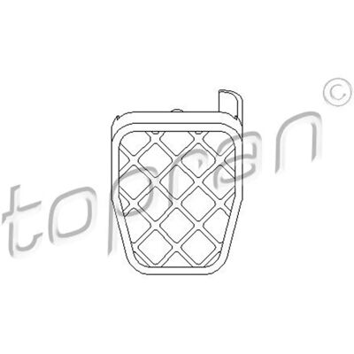 Topran Audi A3 Q3 Tt Nakładki na pedały z gumy - Brake Pedal Topran Audi A3 Q3 Tt Nakładki na pedały z gumy - Brake Pedal