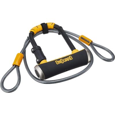 On-Guard Pitbull Mini DT-8008 Keyed Bike Lock - Steel, Black On-Guard Pitbull Mini DT-8008 Keyed Bike Lock - Steel, Black
