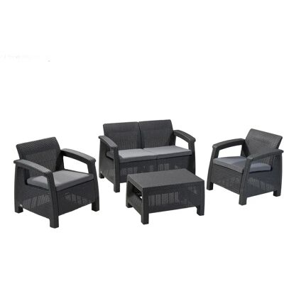 Keter Corfu Kerti Bútor Szett - Ergonomikus, Időjárásálló, Komplett Kinti Bútor Szett Keter Corfu Kerti Bútor Szett - Ergonomikus, Időjárásálló, Komplett Kinti Bútor Szett