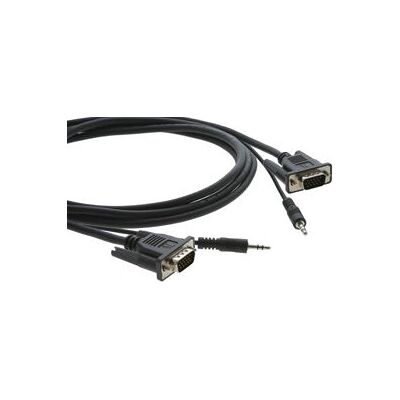 Kramer C-Mgma/mgma Série C-Mgma/mgma-10 - Câble VGA / Audio - Hd-15, Mini-Phone Stéréo 3,5mm - 3,0 m - Noir Kramer C-Mgma/mgma Série C-Mgma/mgma-10 - Câble VGA / Audio - Hd-15, Mini-Phone Stéréo 3,5mm - 3,0 m - Noir