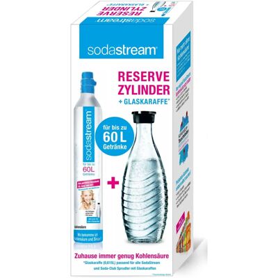 SodaStream 1100065490 Carbonator - CO2 Zylinder & Glaskaraffe SodaStream 1100065490 Carbonator - CO2 Zylinder & Glaskaraffe