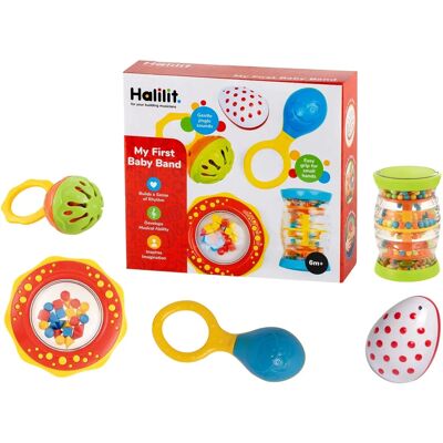Halilit My First Baby Band Musical Instrument Set - Educational & Fun Halilit My First Baby Band Musical Instrument Set - Educational & Fun