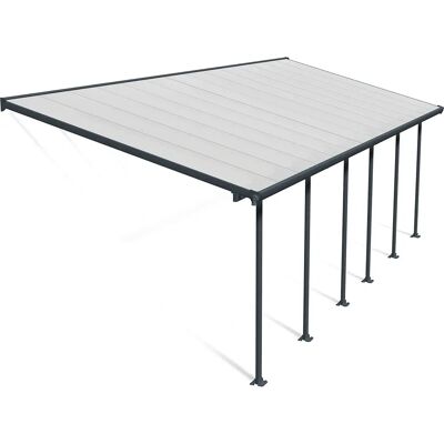 Canopia Feria Cobertura de Policarbonato Resistente a Impactos - 8.51m x 3m Gris Canopia Feria Cobertura de Policarbonato Resistente a Impactos - 8.51m x 3m Gris