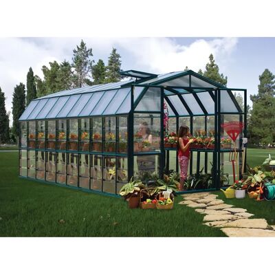 Canopia by Palram Grand Gardener Greenhouse - 8 x 20 ft Green Canopia by Palram Grand Gardener Greenhouse - 8 x 20 ft Green