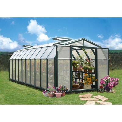 Invernadero Hobby Gardener de Palram Canopia - Verde - 8x20ft Invernadero Hobby Gardener de Palram Canopia - Verde - 8x20ft