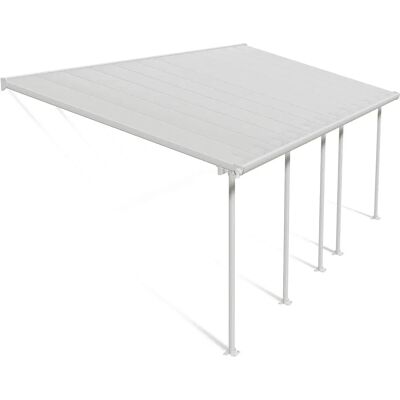 Canopia Feria Terrassenüberdachung Weiß mit Klarsichtpaneelen Canopia Feria Terrassenüberdachung Weiß mit Klarsichtpaneelen