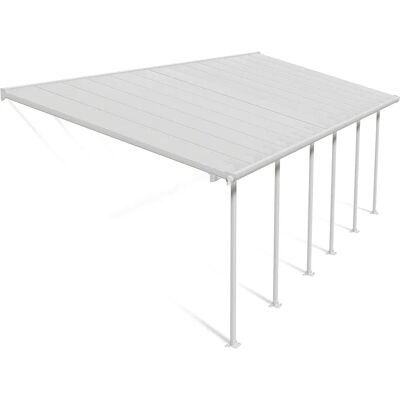 Canopia Feria Alu Terrassenüberdachung, weiß, 8.1mm Polycarbonat, 851x294cm - Terrassendach Canopia Feria Alu Terrassenüberdachung, weiß, 8.1mm Polycarbonat, 851x294cm - Terrassendach