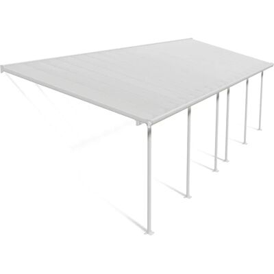 Canopia Feria Aluminium Terrassenüberdachung - 971x294cm, Weiß, Polycarbonat Canopia Feria Aluminium Terrassenüberdachung - 971x294cm, Weiß, Polycarbonat
